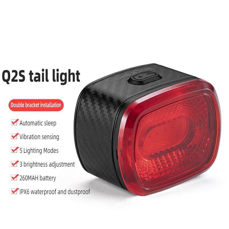 ROCKBROS Cycling Rear Light Q2S/Q2 with 5 Modes - Image 3
