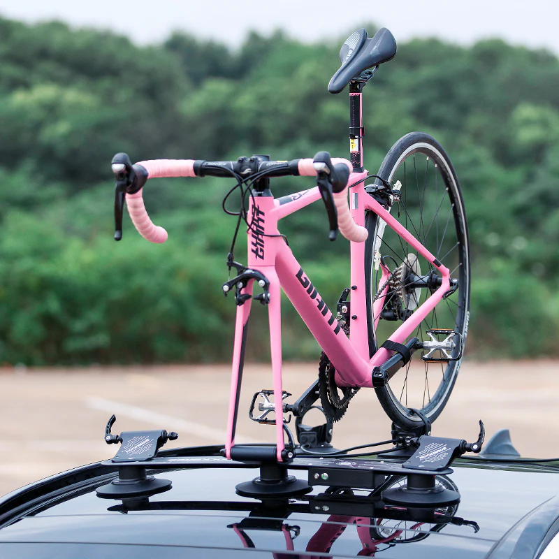 ROCKBROS Electric Suction Cup Roof Rack for 1-3 Bikes - Image 7