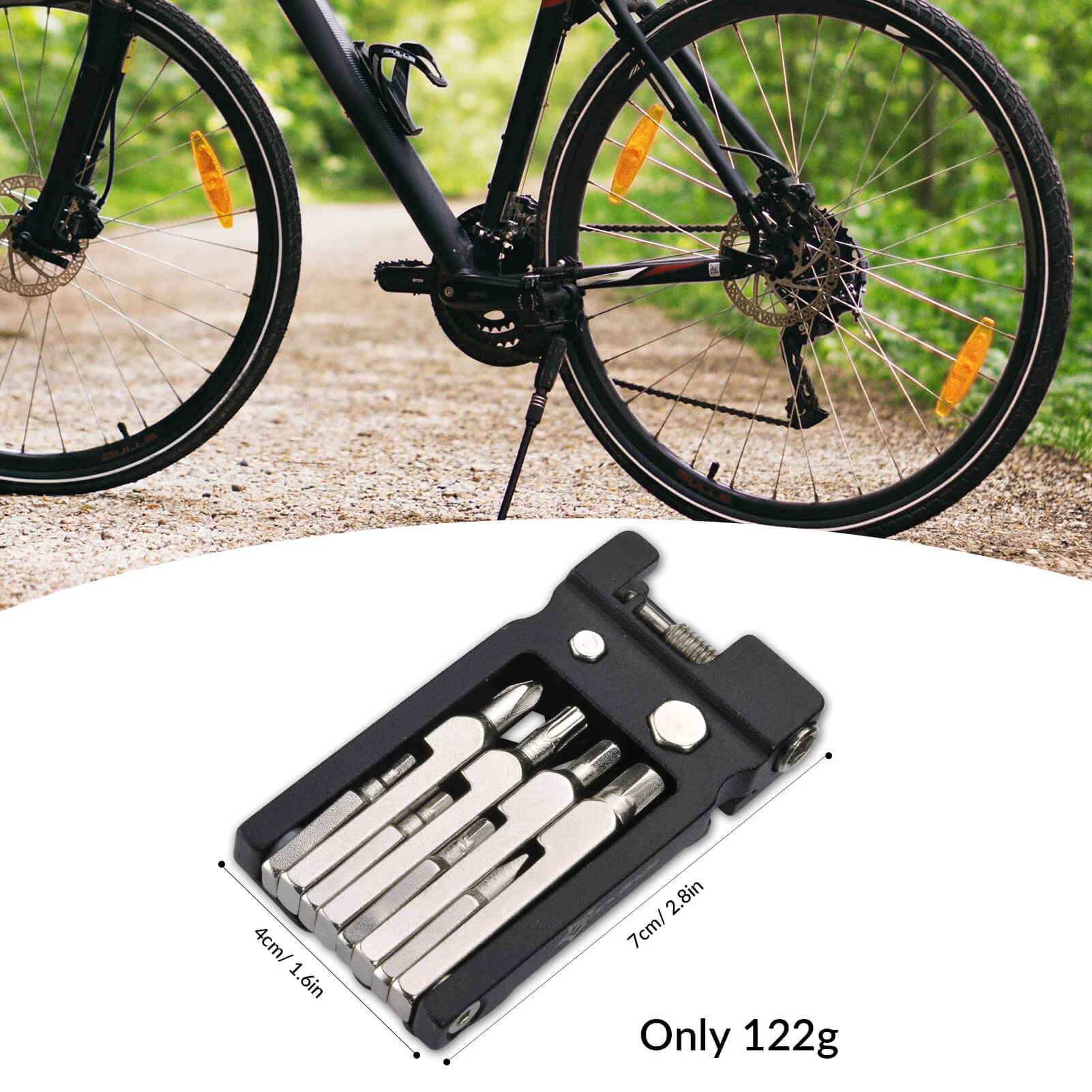 ROCKBROS Foldable Bicycle Multi-Tool Set - Stainless Steel - Image 5