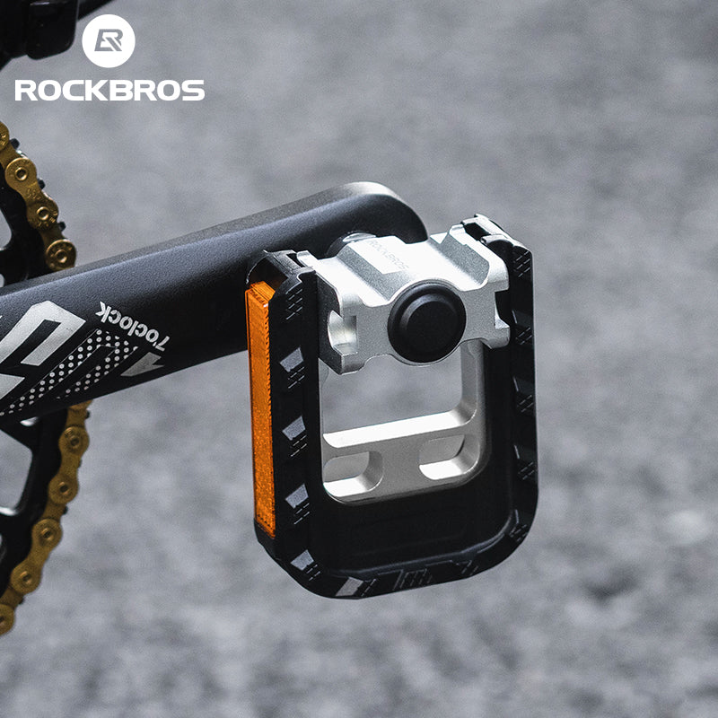 ROCKBROS Bicycle Folding Bike Foldable Pedals Reflective 9/16'' - Image 10