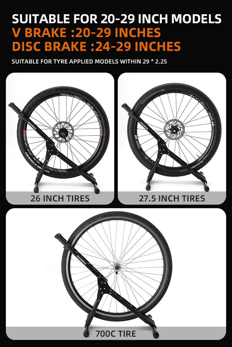 ROCKBROS Carbon Steel Folding Bike Stand - Image 15