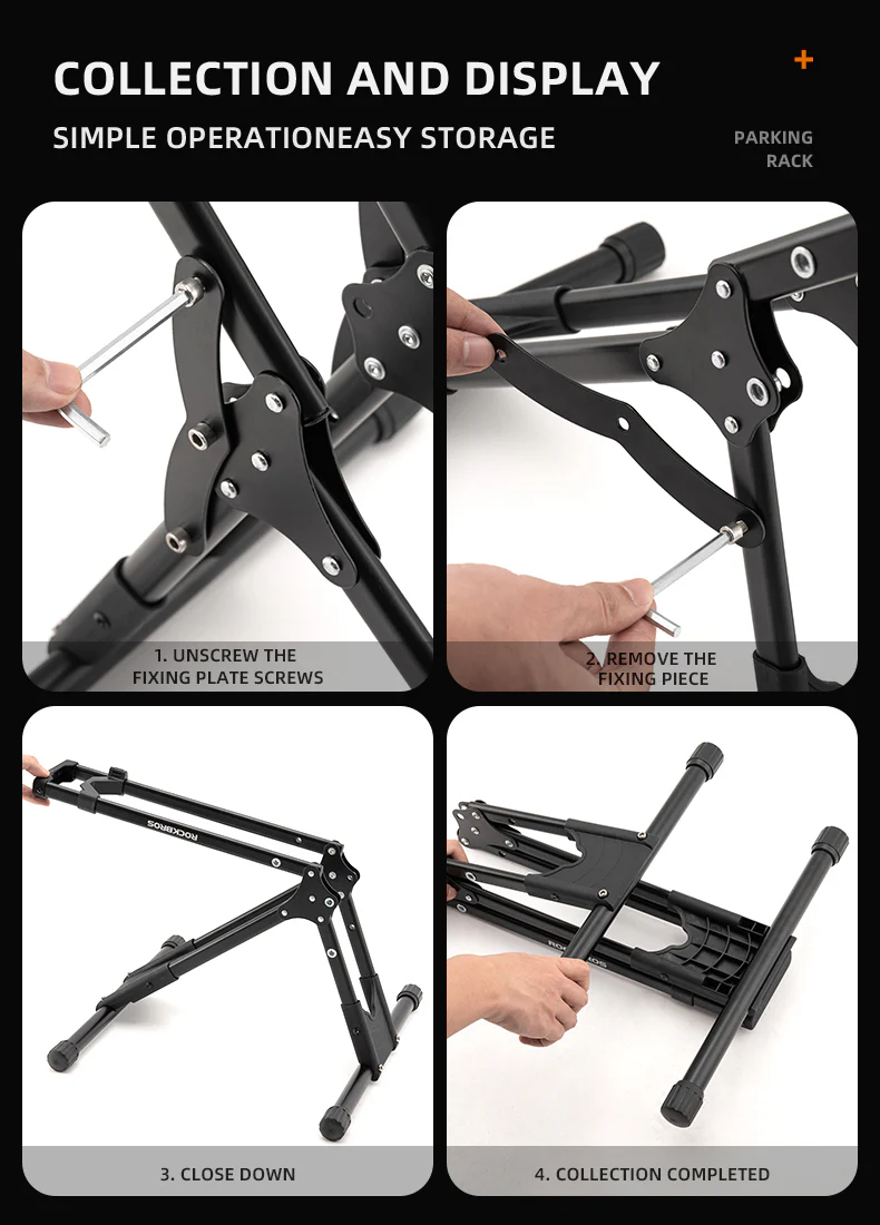 ROCKBROS Carbon Steel Folding Bike Stand - Image 18