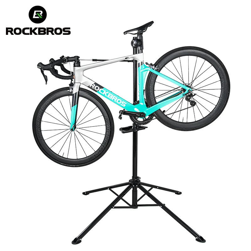 ROCKBROS Foldable Bike Repair Stand With Tool Tray Bicycle Mechanic Work Stand - Image 10