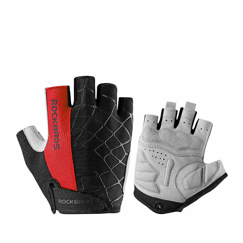 ROCKBROS Half Finger Cycling Short Gloves Shockproof Gloves - Image 4