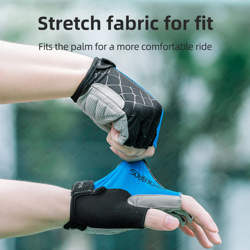 ROCKBROS Half Finger Cycling Short Gloves Shockproof Gloves - Image 7