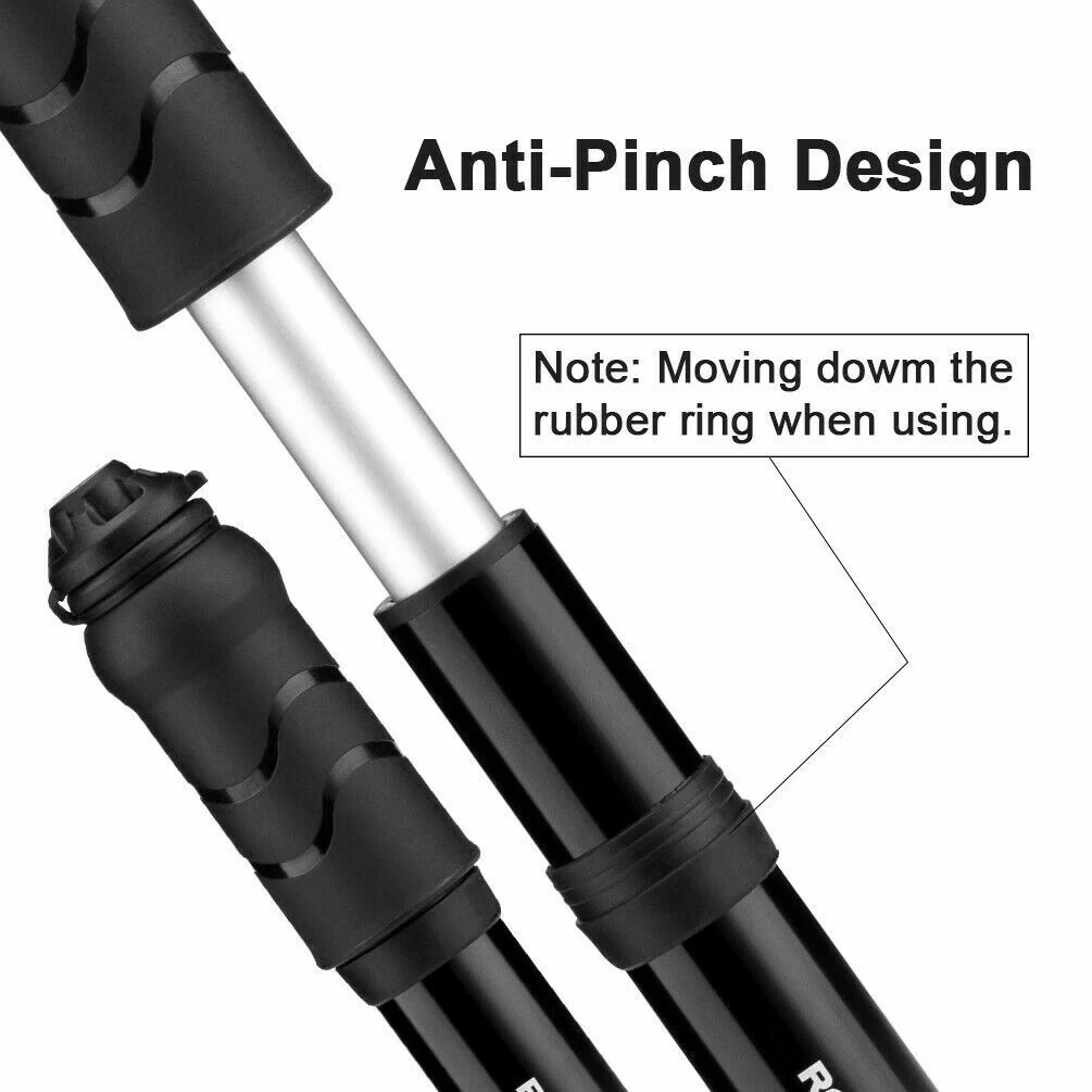 ROCKBROS Portable Dual Valve Hand Pump for MTB Bicycles - Image 4