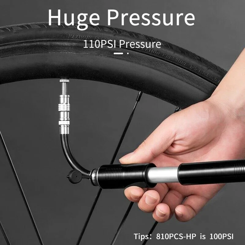 ROCKBROS Portable Dual Valve Hand Pump for MTB Bicycles - Image 7