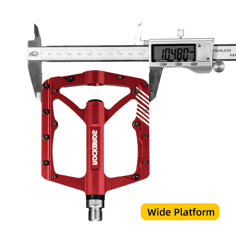 ROCKBROS Mountain Bike Aluminum Alloy Pedals with Bearing, Non-Slip Design - Image 3