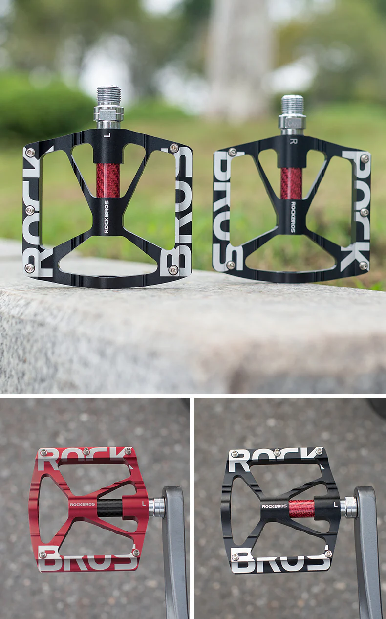 ROCKBROS Lightweight Flat Bike Pedals in Various Colours (Pair) - Image 12