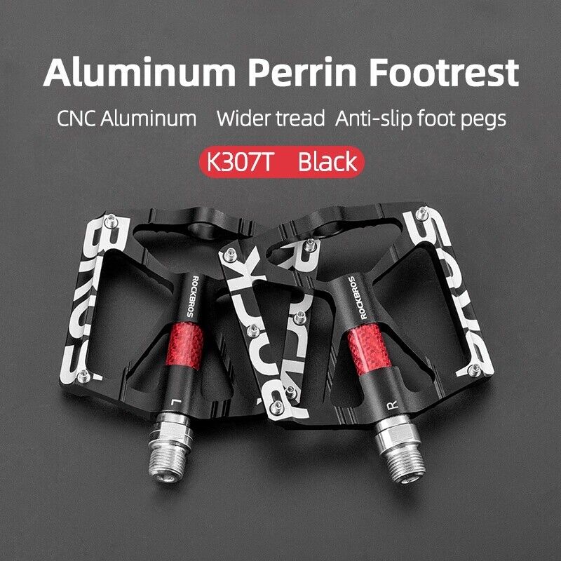 ROCKBROS Lightweight Flat Bike Pedals in Various Colours (Pair) - Image 14