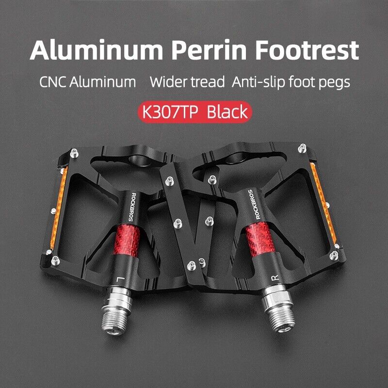 ROCKBROS Lightweight Flat Bike Pedals in Various Colours (Pair) - Image 17