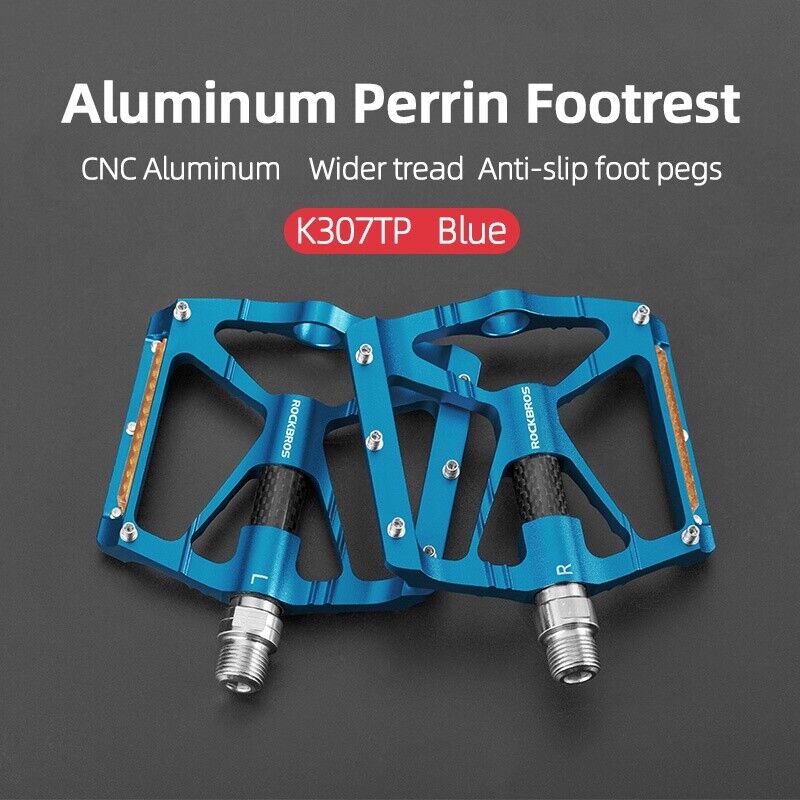 ROCKBROS Lightweight Flat Bike Pedals in Various Colours (Pair) - Image 18