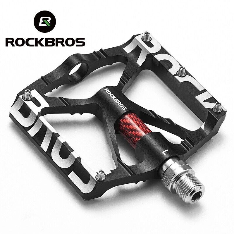 ROCKBROS Lightweight Flat Bike Pedals in Various Colours (Pair) - Image 3