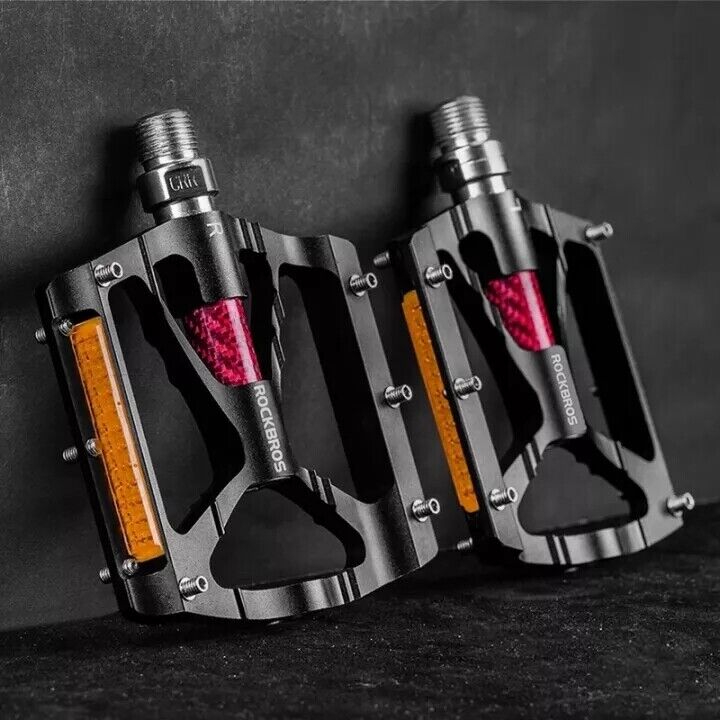 ROCKBROS Lightweight Flat Bike Pedals in Various Colours (Pair) - Image 4