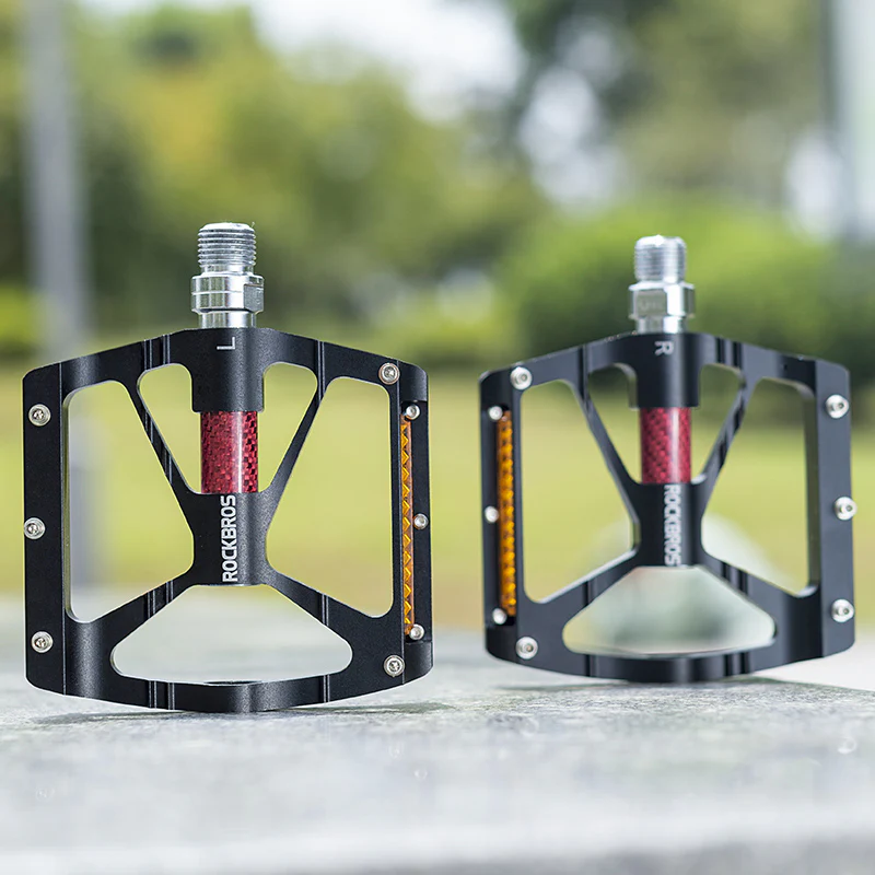 ROCKBROS Lightweight Flat Bike Pedals in Various Colours (Pair) - Image 5