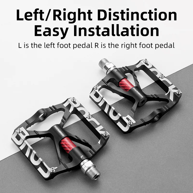 ROCKBROS Lightweight Flat Bike Pedals in Various Colours (Pair) - Image 8