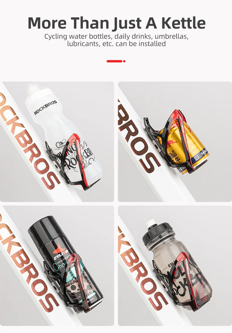 ROCKBROS MTB Bike Bottle Cage Cycling Bicycle Water Bottle Holder Gradient PC - Image 13