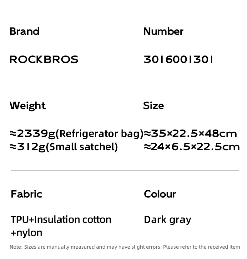 ROCKBROS Outdoor Backpack Cooler Bag Hiking Camping Picnic Insulated Storage Bag - Image 4