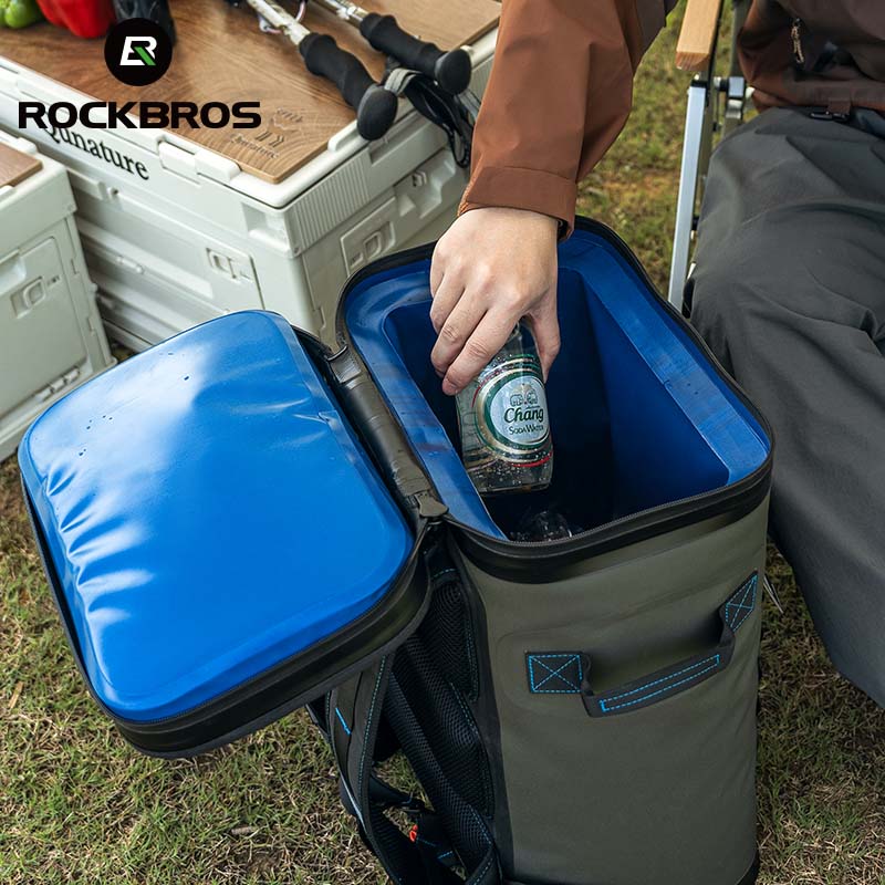 ROCKBROS Outdoor Backpack Cooler Bag Hiking Camping Picnic Insulated Storage Bag - Image 7