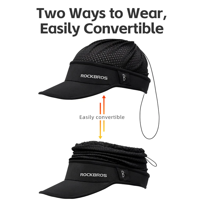 ROCKBROS Outdoor Cycling Hats Ice Silk Sunshade Cap Spring Summer Cap Breathable - Image 3