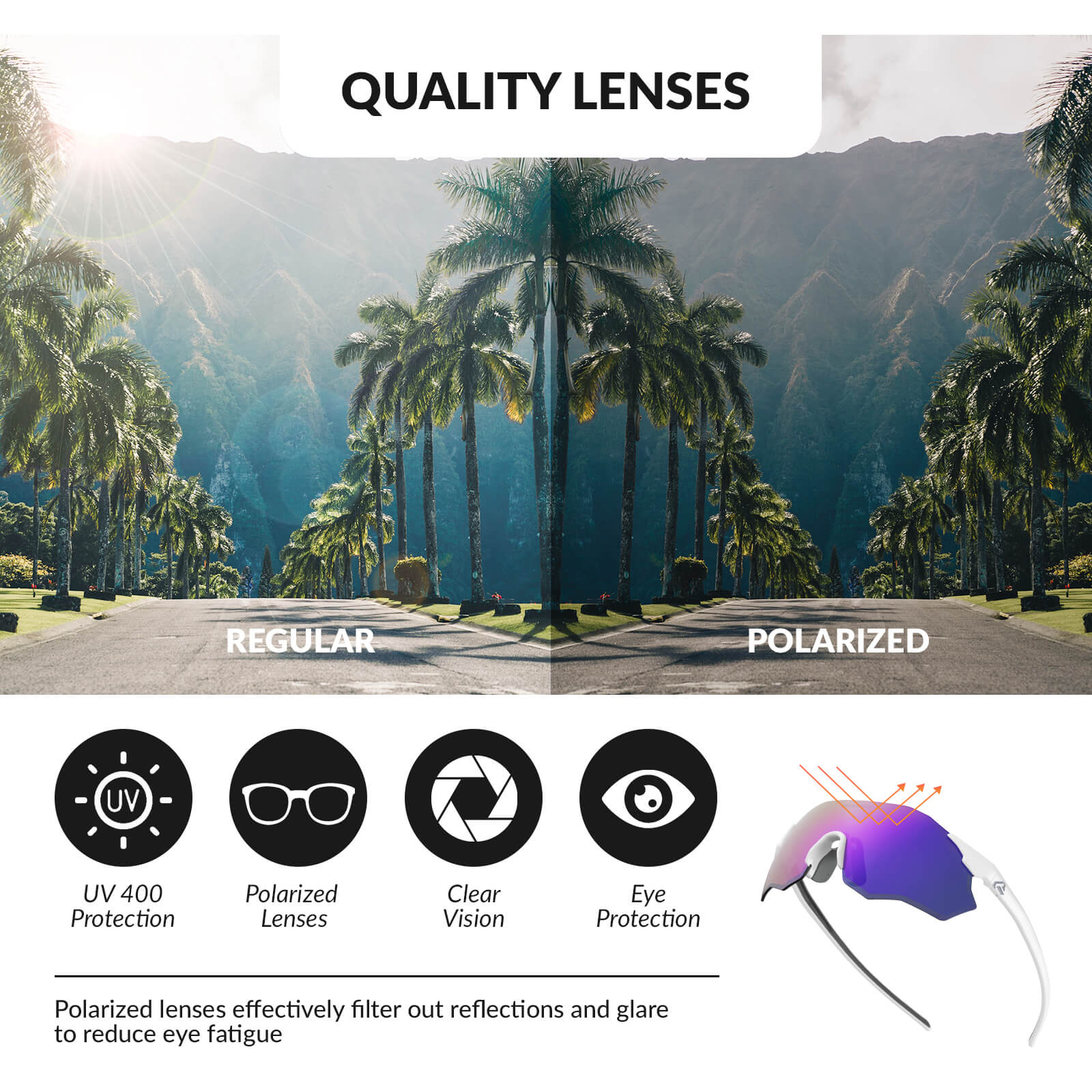 ROCKBROS Photochromic Cycling Glasses UV400 Protection TR90 Frame - Image 30