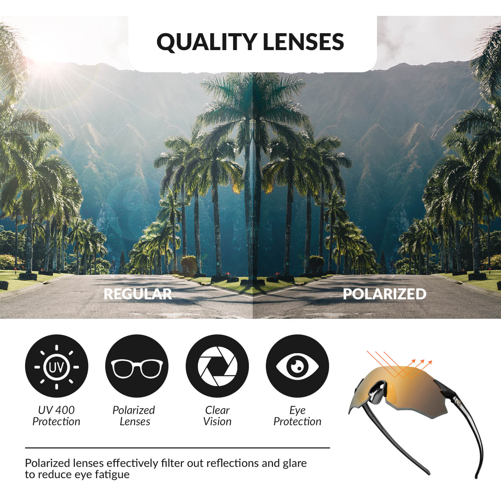 ROCKBROS Photochromic Cycling Glasses UV400 Protection TR90 Frame - Image 37