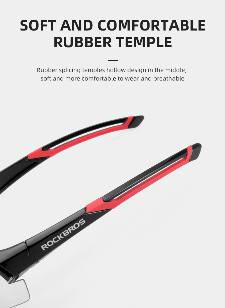ROCKBROS Photochromic Full Frame Cycling Sunglasses - Image 10