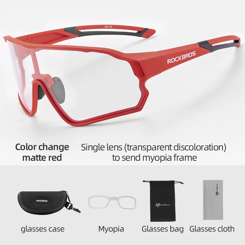 ROCKBROS Photochromic Full Frame Cycling Sunglasses - Image 5