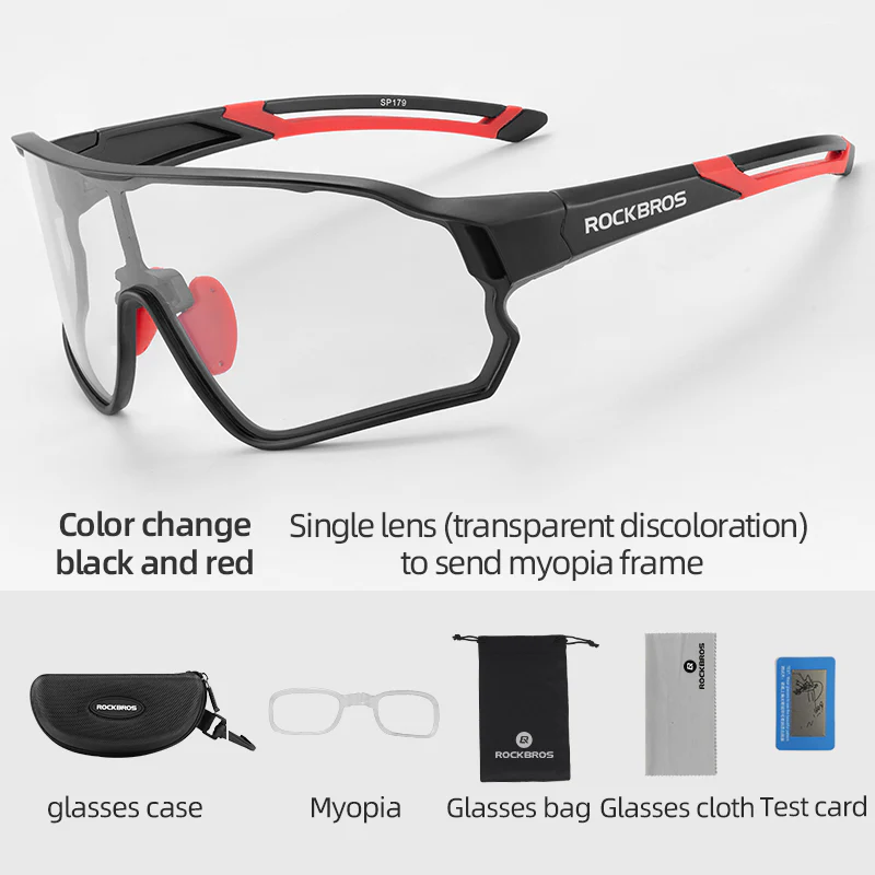 ROCKBROS Photochromic Full Frame Cycling Sunglasses - Image 6