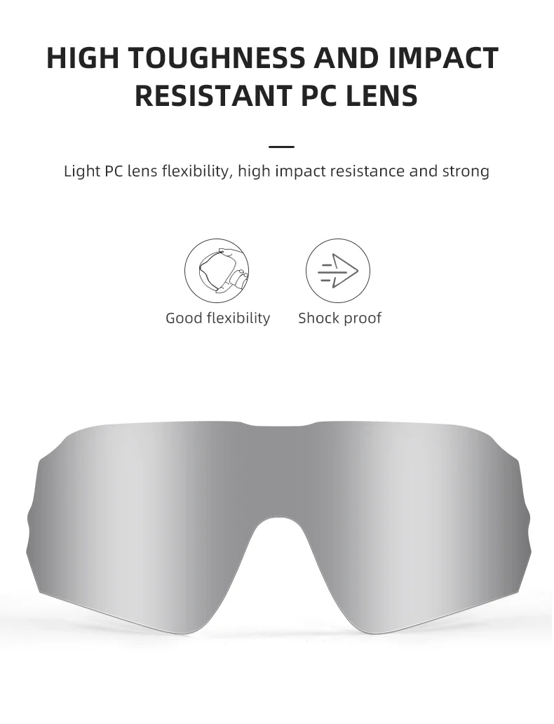 ROCKBROS Photochromic Full Frame Cycling Sunglasses - Image 9