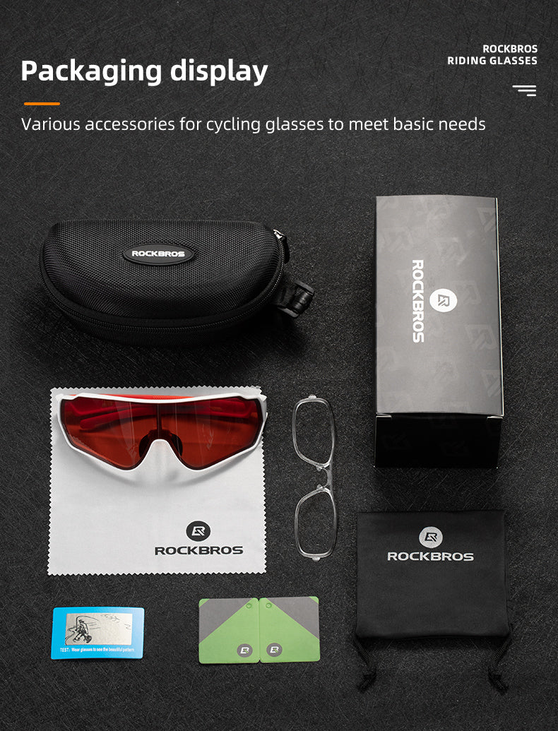 ROCKBROS Full Frame Photochromic Cycling Sunglasses with UV400 Protection - Image 6