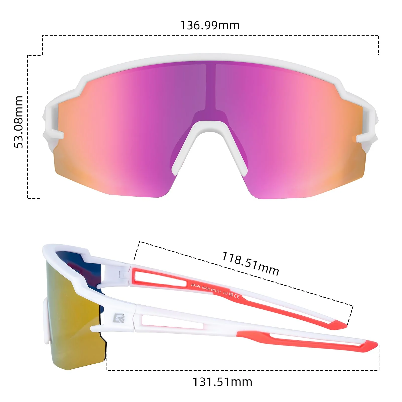 ROCKBROS Polarized Youth Kids UV400 Cycling Sports Sunglasses for Boys Girls Age 8-14 - Image 18