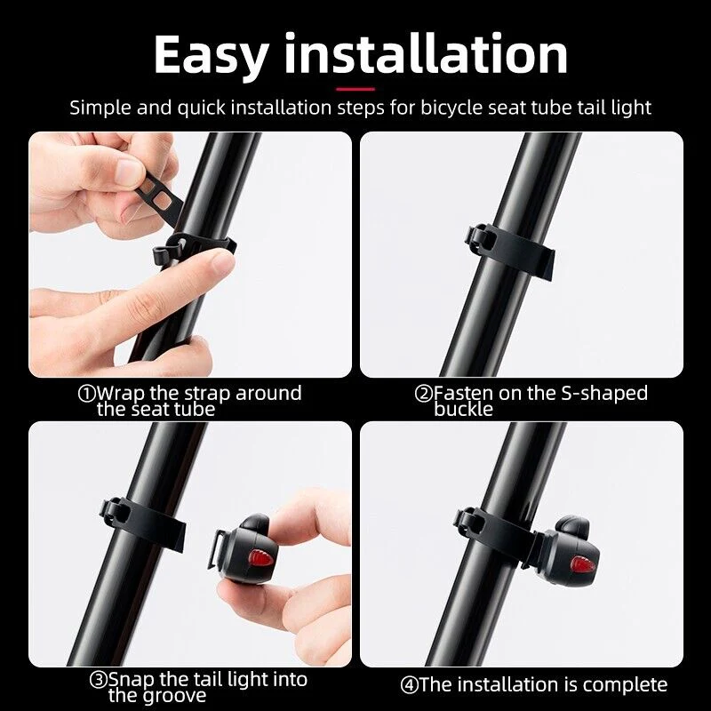 ROCKBROS Rotatable Bike Tail Light A54BK - Image 10