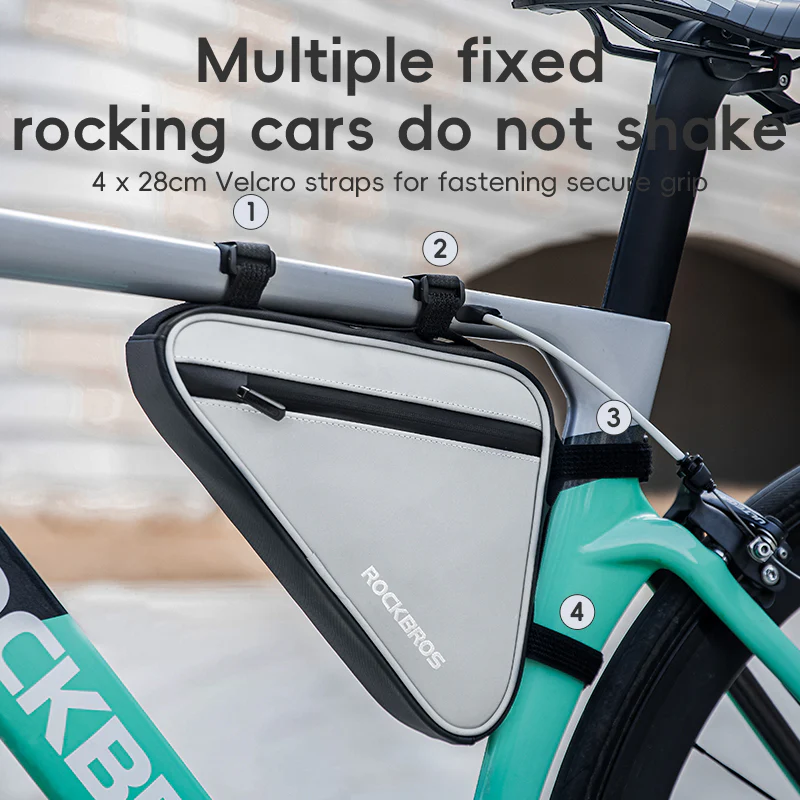 ROCKBROS Reflective Bike Frame Cycling Triangle Bag 0.9L - Image 5