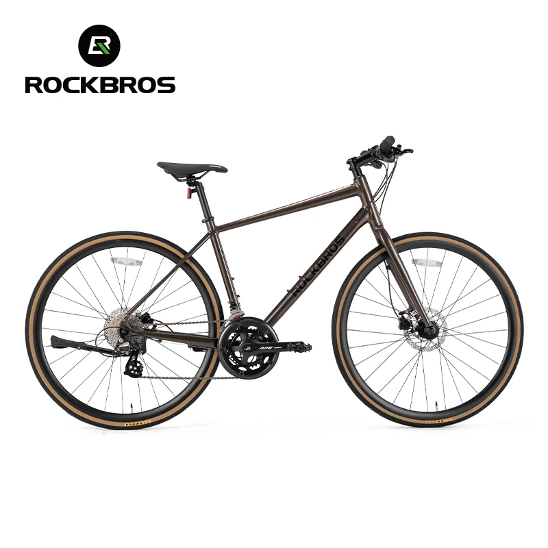 ROCKBROS RIDA-P2E 700C Road Bike Flat Handlebar 8 Speed Aluminum Alloy - Image 16