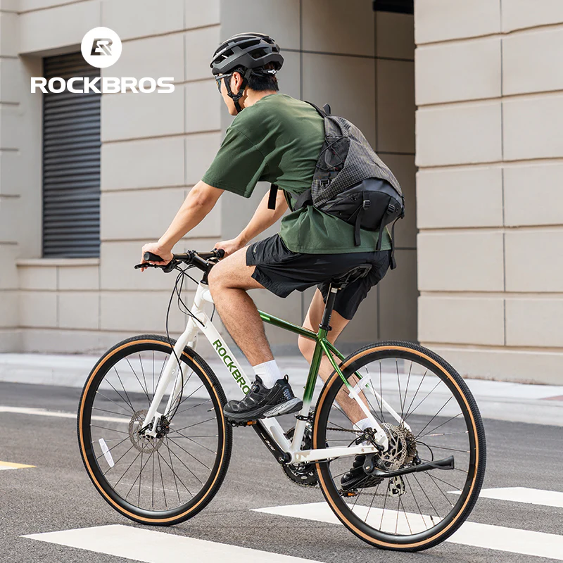 ROCKBROS RIDA-P2E 700C Road Bike Flat Handlebar 8 Speed Aluminum Alloy - Image 9