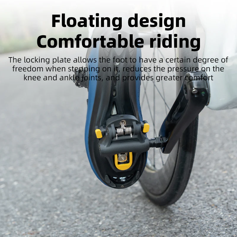 ROCKBROS Road Bike Bicycle Pedals Cleats Set 6 Degree Float For Shimano SPD - Image 13