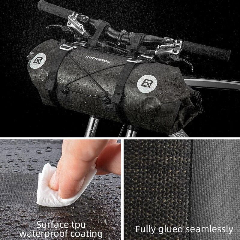 ROCKBROS- Large Bike Handlebar Waterproof Bag - Image 3