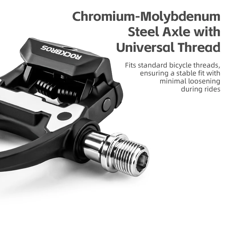 ROCKBROS Road Bike Lock Pedals SPD Bicycle Pedals Sealed Bearings Fit Shimano - Image 7