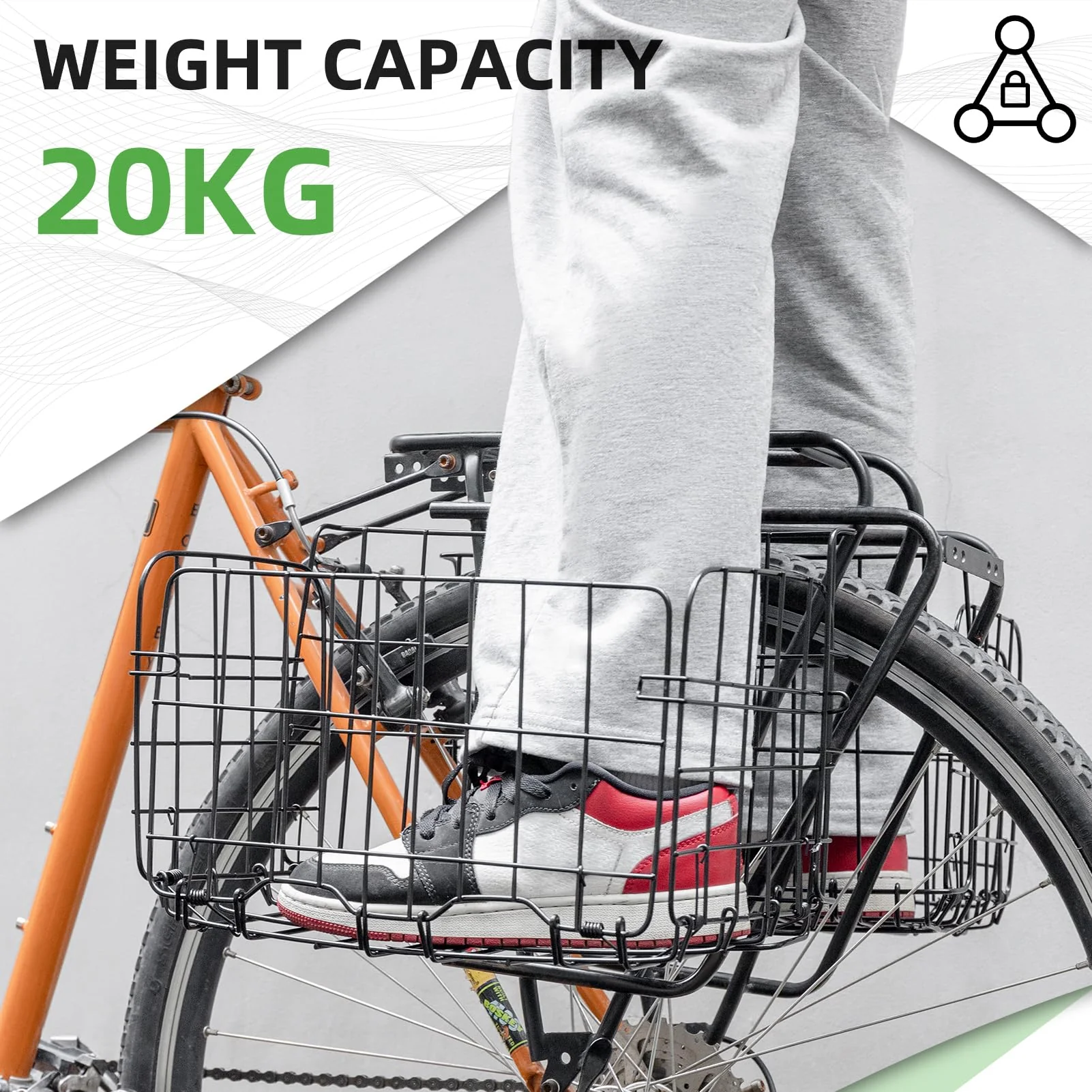 ROCKBROS Sturdy Folding Bike Basket - Image 4