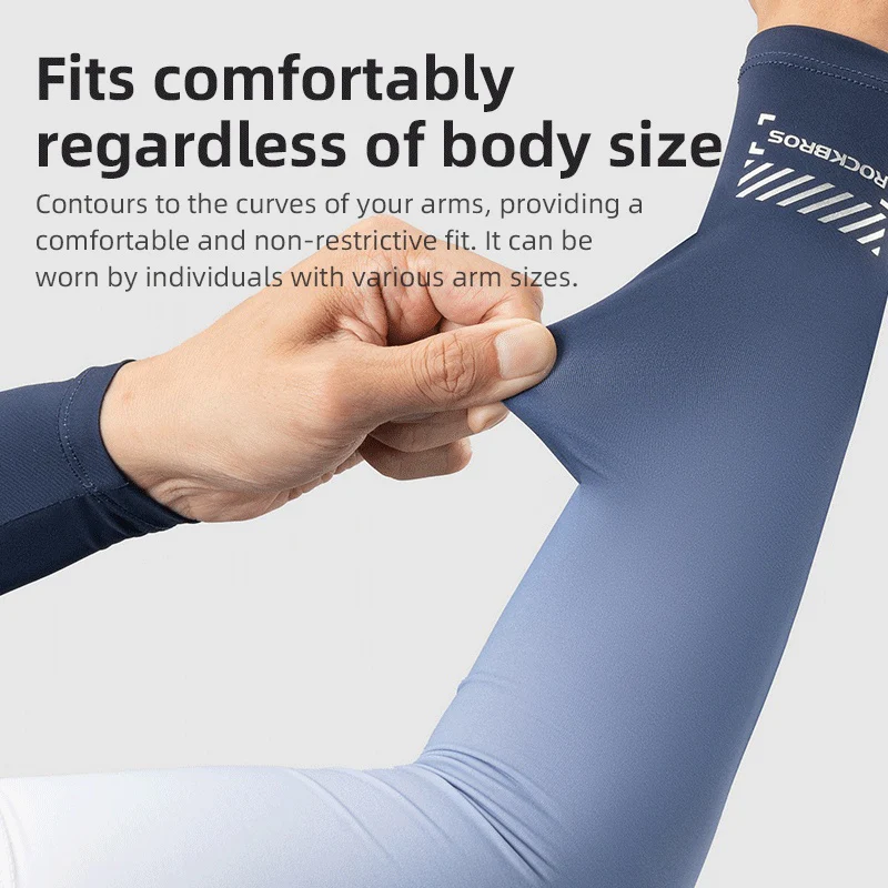 ROCKBROS Sun Protection Arm Sleeves Cooling Running - Image 13