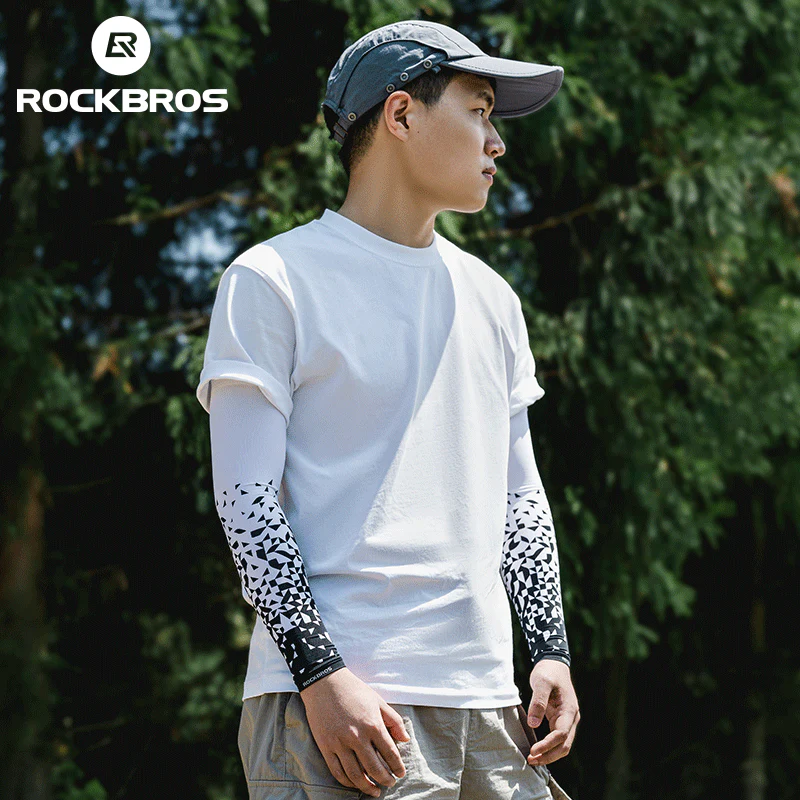ROCKBROS Sun Protection Arm Sleeves Cooling Running - Image 7