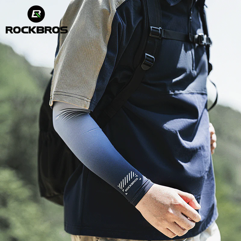 ROCKBROS Sun Protection Arm Sleeves Cooling Running - Image 9