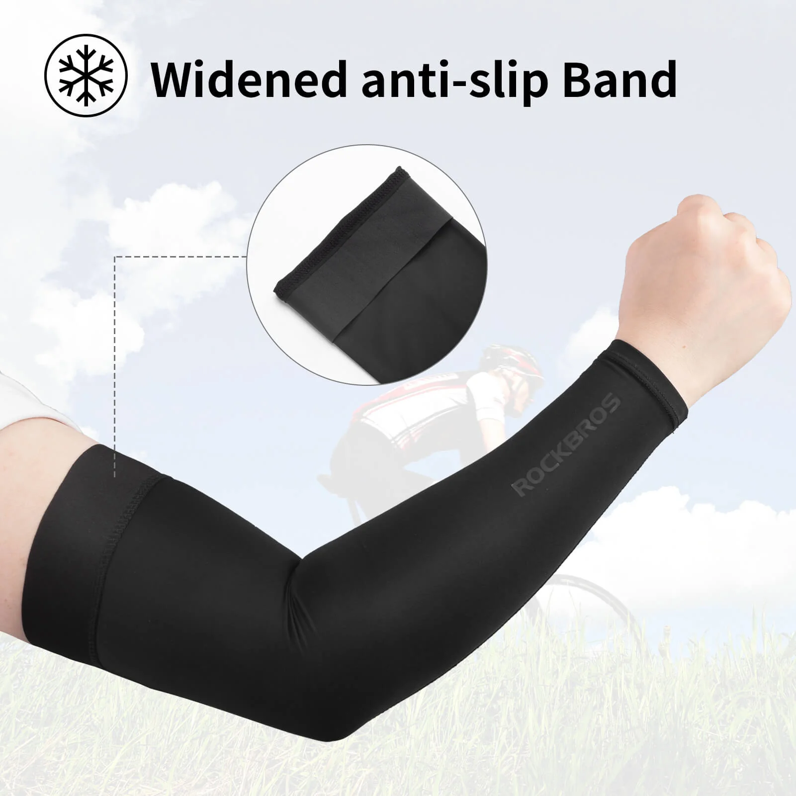 ROCKBROS Sun Protection Cycling Arm Sleeves Cooling Summer - Image 9