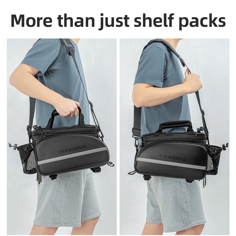 ROCKBROS Deluxe Bicycle Pannier Bike Bag with Extendable Compartments - Image 11