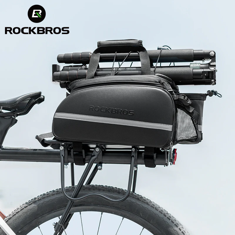 ROCKBROS Deluxe Bicycle Pannier Bike Bag with Extendable Compartments - Image 12