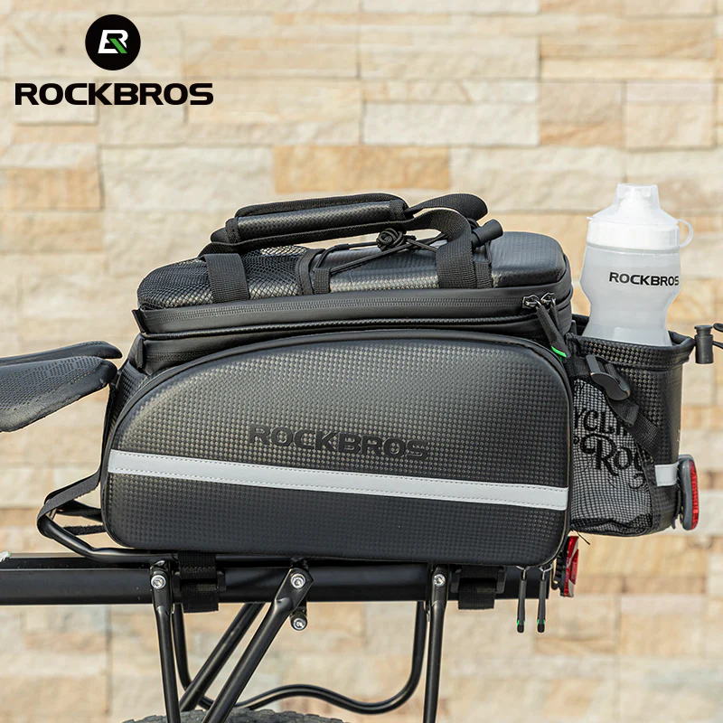ROCKBROS Deluxe Bicycle Pannier Bike Bag with Extendable Compartments - Image 3