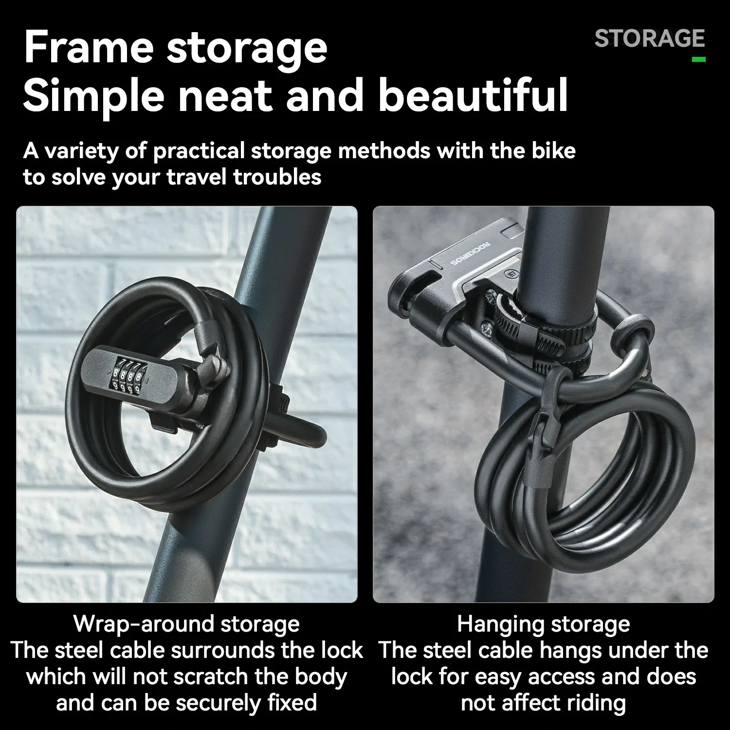 Keyless Scooter Cable Lock U-Lock - Image 5