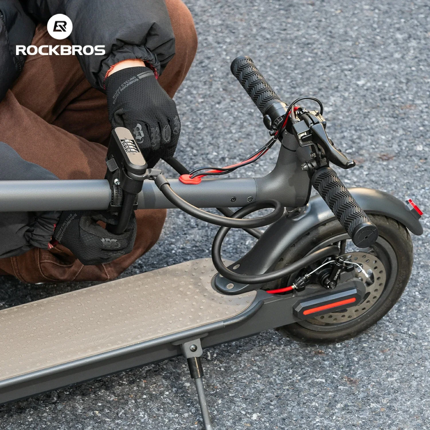 Keyless Scooter Cable Lock U-Lock - Image 8