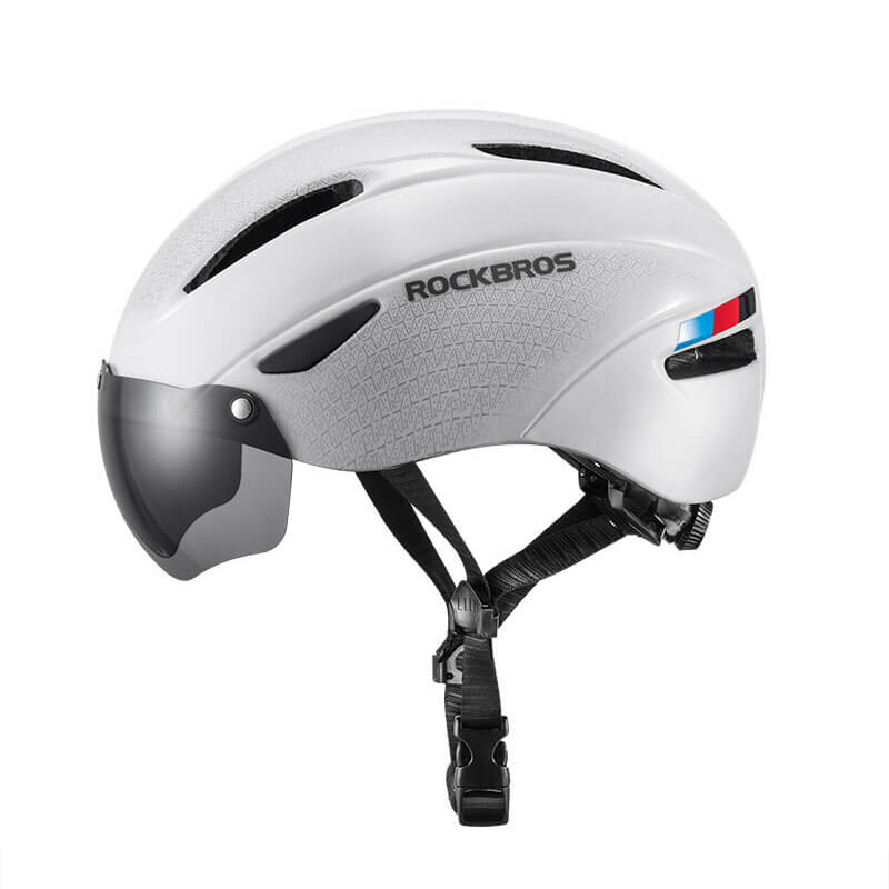 ROCKBROS Ultralight Magnetic Goggles Rear Light Cycling Helmet - Image 5